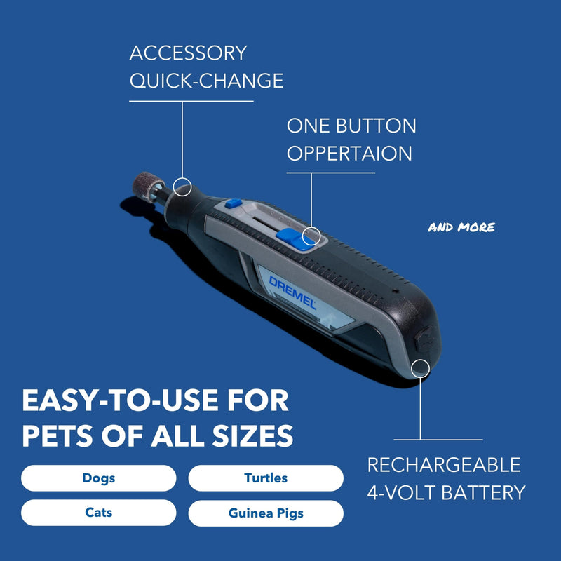 Dremel PawControl 7760-PET Dog Nail Grinder and Trimmer - Cordless & Rechargeable Pet Grooming Tool Kit - Safe for Dogs, Cats, and Small Animals (Amazon Exclusive) - BeesActive Australia