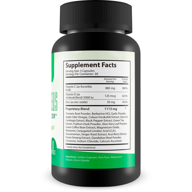 Pro Pancreas Cleanse/Revitalizer - Support Pancreas and Blood Health - Antioxidant Green Tea Pancreas Cleanse and Detox - Support Healthy Pancreas Function - Contains Vitamin D, Vitamin C, & Turmeric