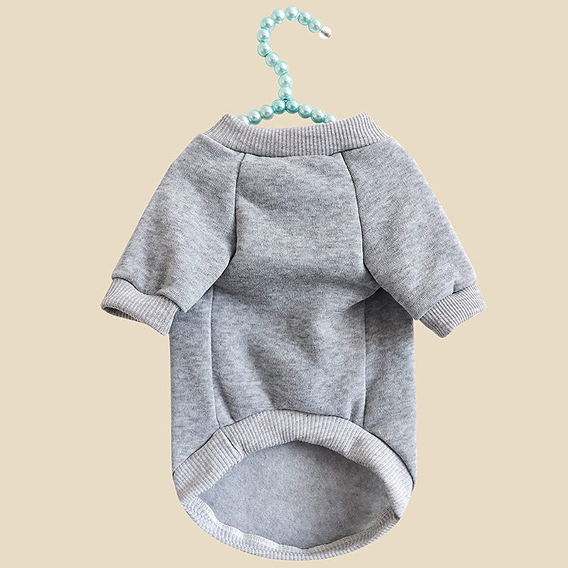 Cat Sweaters Shirts for Cats - Hairless Cat Cotton Tshirts Pet Clothes - Pullover Kitten T-Shirts with Sleeves - Cats & Small Dogs Apparel (Light Grey, Medium) Light Grey - BeesActive Australia