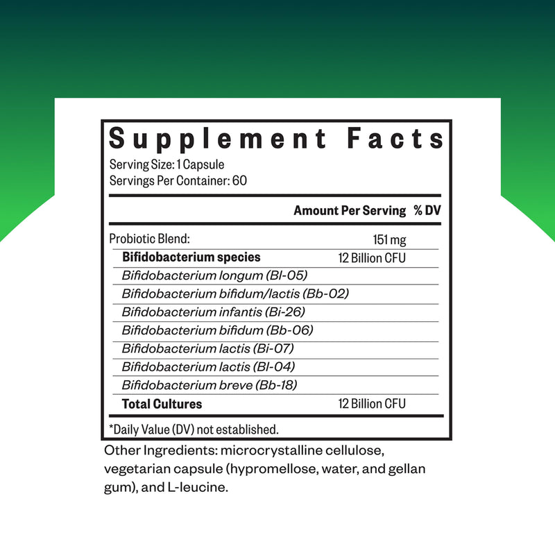 Seeking Health ProBiota Bifidobacterium, 60 Capsules, Probiotic Supplement for Digestive Health, Bifido Only, Vegan- and Vegetarian-Friendly, Supports Colon Health and Immune System*