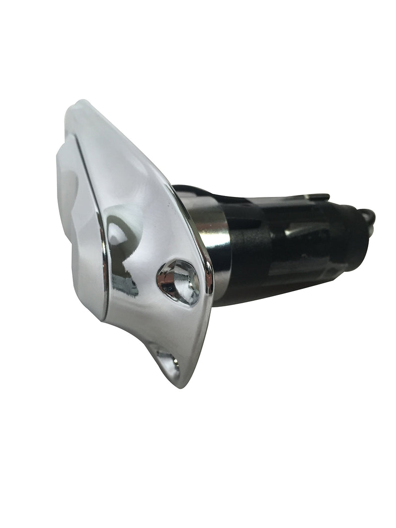 Pactrade Marine All-Round Boat Navigation Lights - 24-Inch Incandescent White Stern Light (Flush Mount, Removable Chrome Plug-in Base) - Boat Accessories for Pontoon, Yacht, Kayak Incandescent 24" - Removable Chrome Plug-in Base - BeesActive Australia