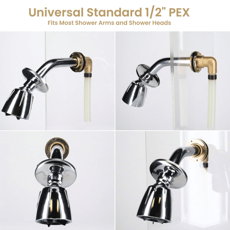 Waterline Shower Arm Elbow | Securely Mounts and Stabilizes Shower Arms and Tub Spouts | ½” PEX
