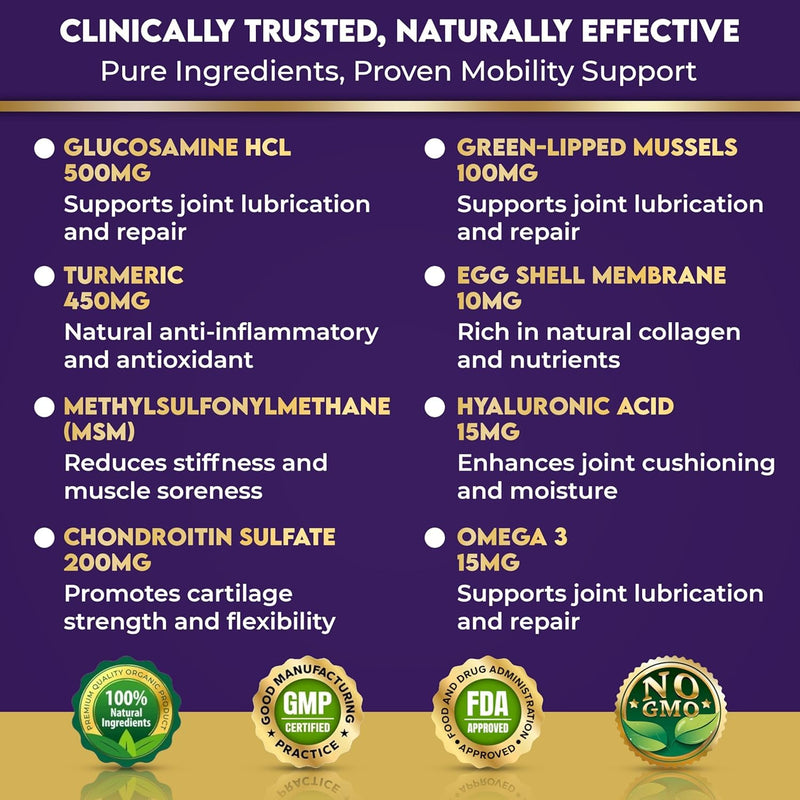 Picky Eater Approved | Mobility & Arthritis Relief for Adult & Senior Dogs | 9-in-1 Joint Supplement Chews | Glucosamine, MSM, Chondroitin, Turmeric, Omega-3 | UK Formulated | 90 Count