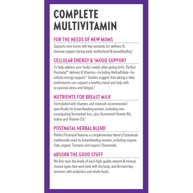 New Chapter Postnatal Vitamins Lactation Supplement, 192 Count | Complete Multivitamin with Fermented Vitamin D3 and B Vitamins, Made with Organic Vegetables and Herbs, Non-GMO 192 Count (Pack of 1)