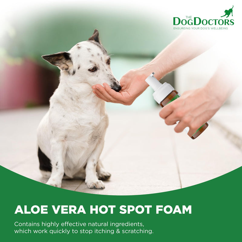 Dog Doctors Hot Spot Foam – hot spot Support for dogs, Tea Tree & Aloe Vera Formula, Helps Soothe Itchy Skin, Supports Sensitive Areas from Pawing & Chewing, Dog Itchy Skin Care