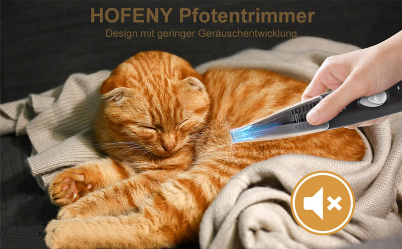 Hofeny Dog Clipper with Vacuum Cleaner, Cat Claw Trimmer, Quiet Paw Clipper, Pet Shaver, Suitable for Dogs, Cats, Paws, Eyes, Ears, Face and Body - BeesActive Australia