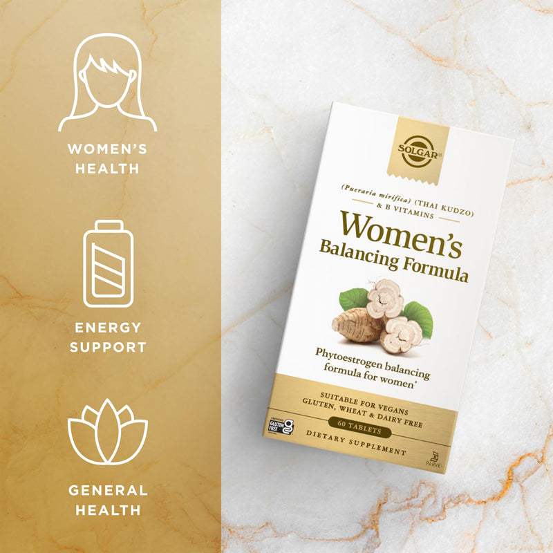 Solgar Women’s Balancing Formula - 60 Tablets, Pack of 2 - Vegan, Kosher Gluten & Dairy Free - 120 Total Servings