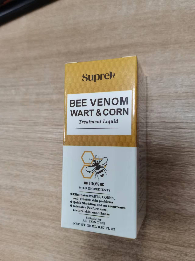 Fast-Acting bee Venom wart Remover: wart Freeze Off with salicylic Acid & bee Venom Cream - Wart Removal for Plantar Genital 18 ML