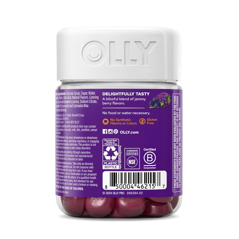 OLLY Immunity Sleep + Elderberry Gummies, Immune & Sleep Support*- 36 Count 36 Count (Pack of 1)
