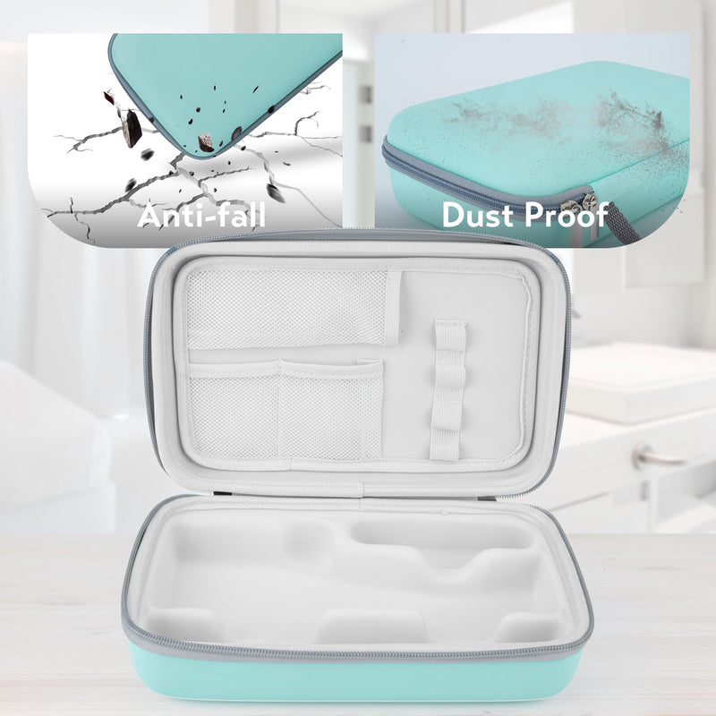 Water Flosser Travel Case, Portable Oral Irrigator Organizer, Sturdy Storage Case for Flosser, Electric Toothbrush, Toothpaste and Irrigator Accessories (Case Only) - Green - BeesActive Australia