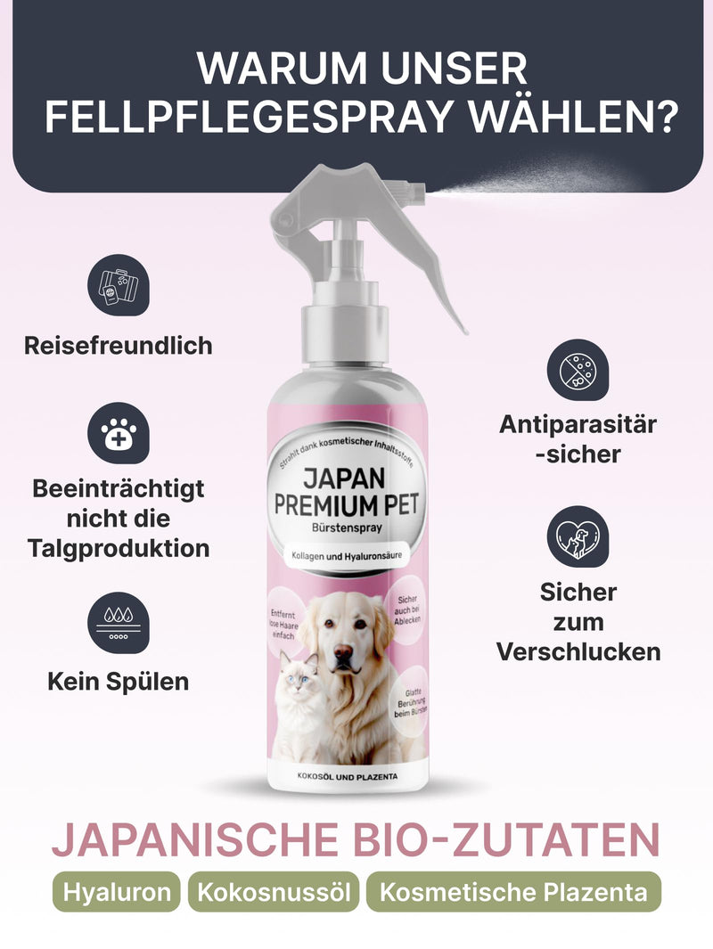 Japan Premium Pet Detangling Spray, Detangling Spray Dogs, Combing Aid Spray, Detangling Spray Fur Care Cat, Fur Spray for Dogs to Remove Knots, 220 ml. - BeesActive Australia