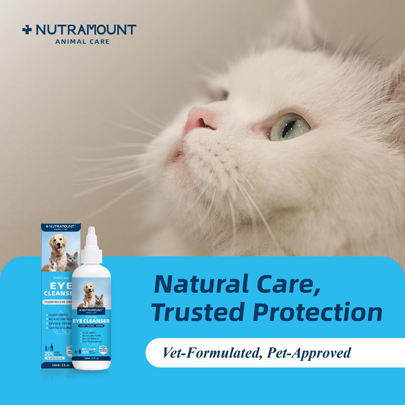 Eye Cleanser 150ml/5 fl.oz for Dogs, Cats, and Livestock Deep Clean Eye Solution 1 Piece