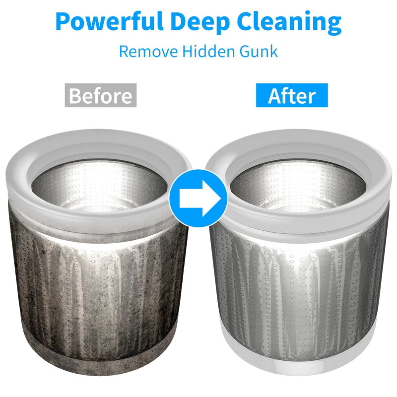 Washing Machine Cleaner Tablets - 24 Pack for Year-Round Deep Clean of Washer Machine, Suitable for HE, Top Load & Front Load Washer Cleaner, Grime & Build-Up, Septic Safe,Eco-Friendly Lavender - BeesActive Australia
