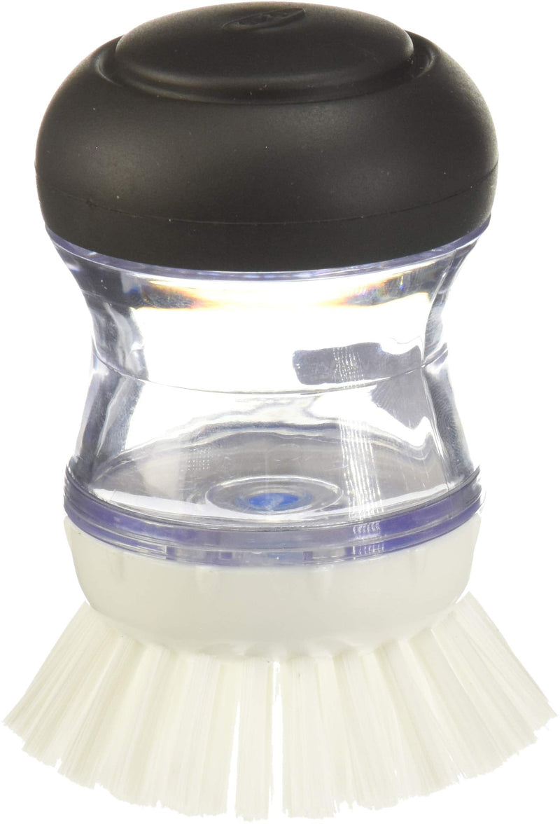 OXO Good Grips Soap Dispensing Palm Brush, Black/Clear/White - BeesActive Australia