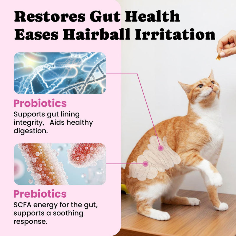 Cat Oral & Hairball Support Bundle – Dental Water Additive with Hairball Control Creamy-Filled Treats for Digestive Comfort & Oral Care