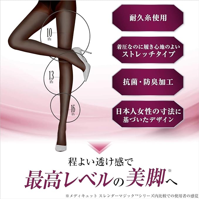 MediQtto Slender Magic Sheer Tights M-L Compression Stockings - BeesActive Australia