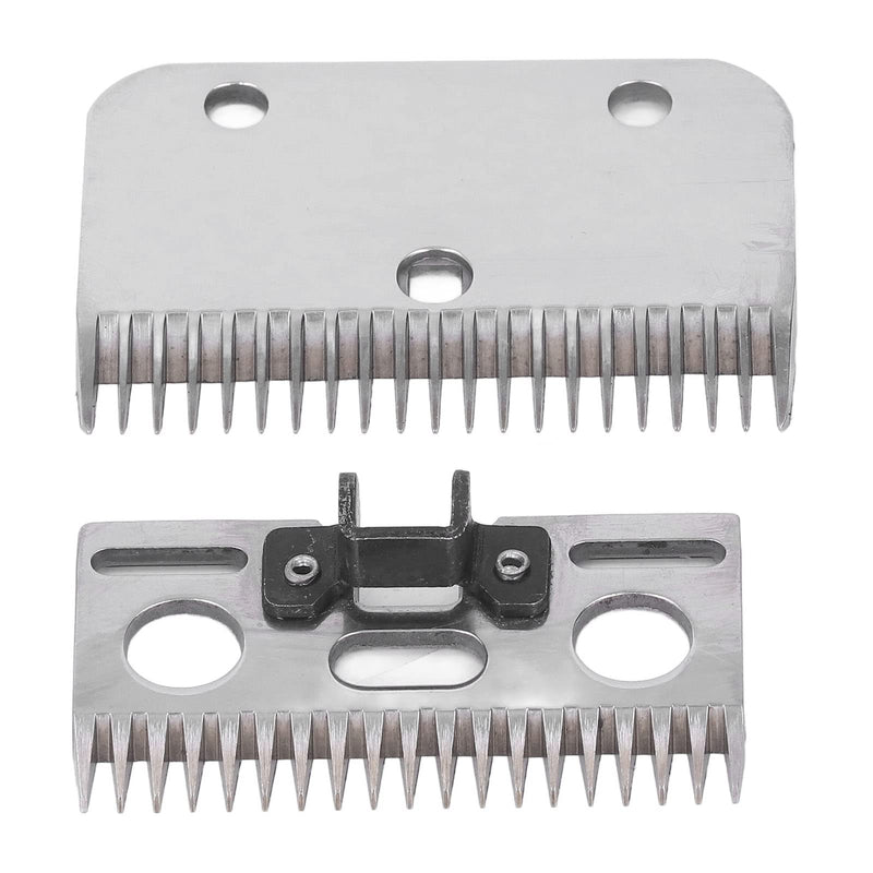 Shearing Blades, 2 Pieces 21 Teeth Horse Clippers Blades Carbide Abrasion Resistance Horse Clippers Blades Replacement for Horses Cattle Goats Animals with Thick Fur