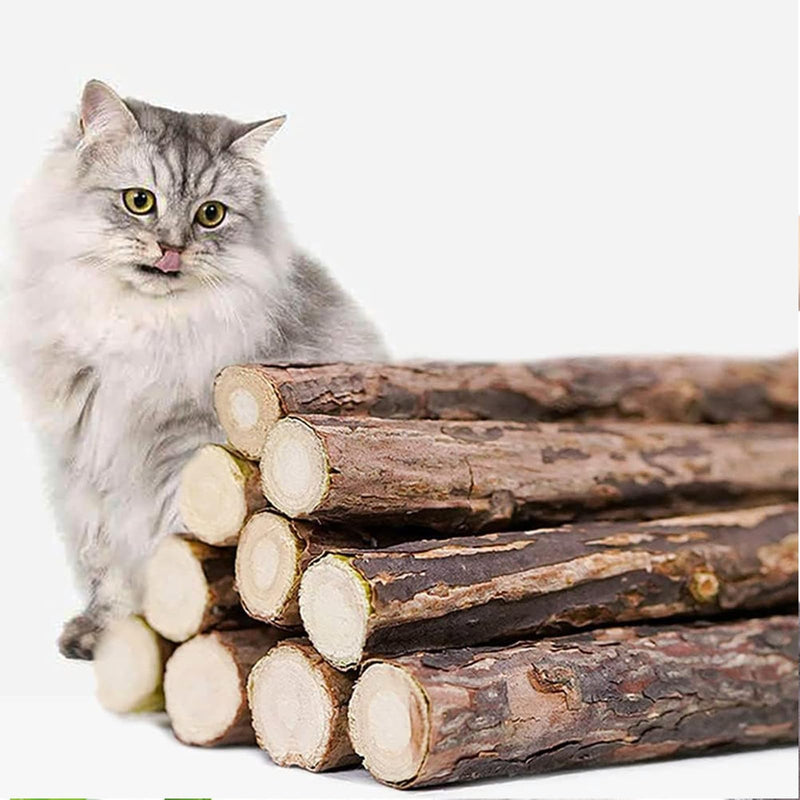 50 PCS Catnip Sticks For Cats, Cat Dental Chew Sticks, Matatabi Cat Dental Care, Silvervine Cat Teeth Cleaning Dental Sticks, Kitten Teething Toys for Indoor Cats 50 pcs