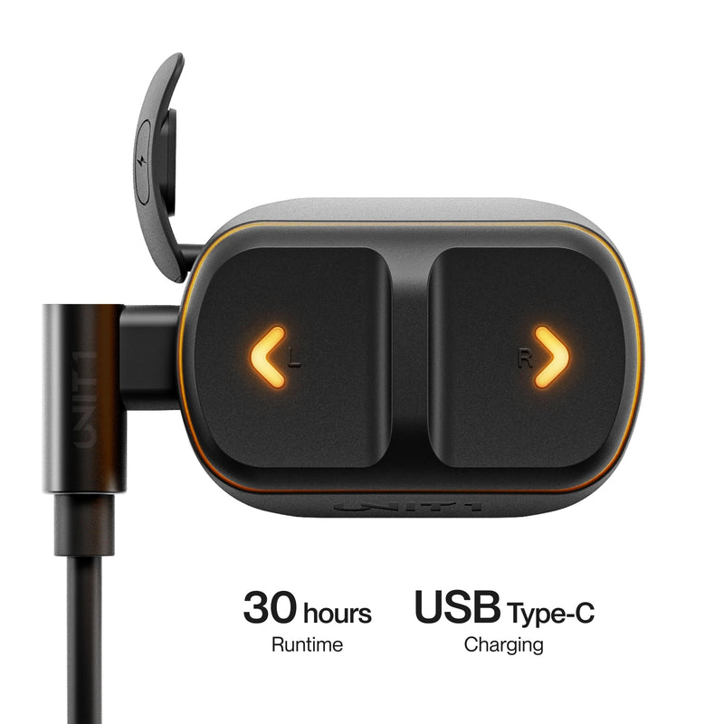 UNIT 1 Navigation Remote - Wireless Handlebar Controller for Turn Signals, Single Light, Double Light, and Brake Lights - USB-C Rechargeable and IPX6 Waterproof - Black - BeesActive Australia