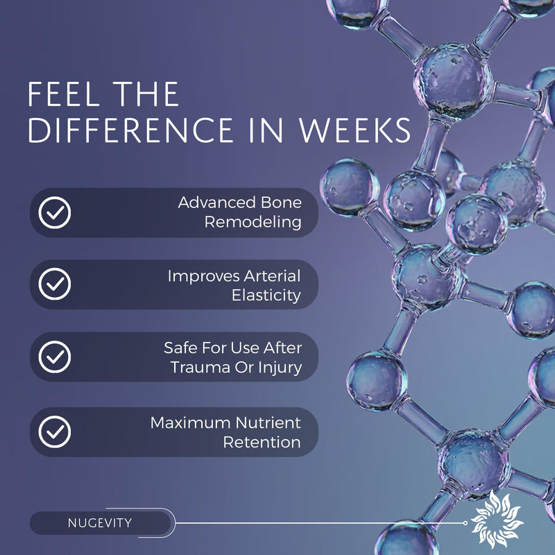 Osteo BHR, 60 Ct - Bone, Heart & Recovery Supplement | NASA co-developed formula with Ipriflavone, Calcium, Magnesium, Boron, Vitamin D3 and K2, Bone growth support formula
