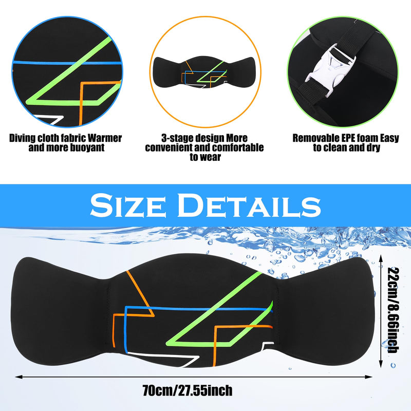 Blueweenly Swim Belt for Adults Swim Floating Belt with Adjustable Pool Weights for Water Exercise Training Equipment for Adults Water Aerobic Equipment Black Large - BeesActive Australia