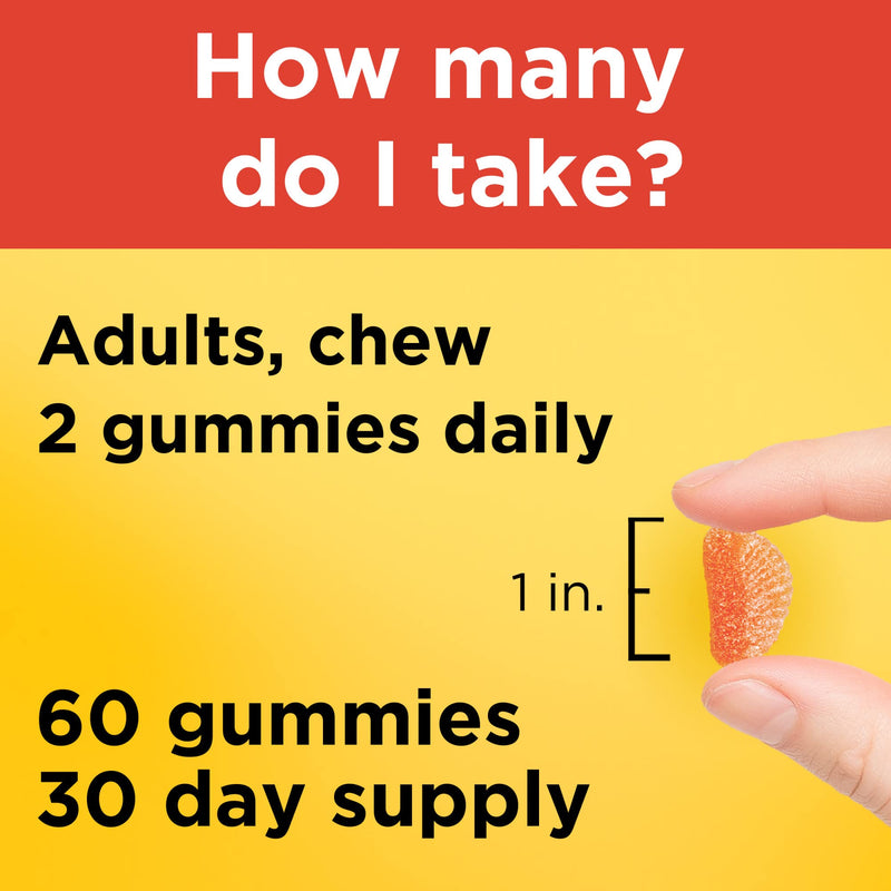 Nature Made Extra Strength Dosage Vitamin C 500 mg per serving, Dietary Supplement for Immune Support, 60 Gummies, 30 Day Supply No Artificial Sweeteners 60 Count (Pack of 1)