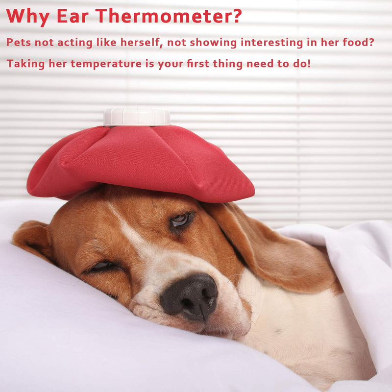 Cat and Dog Ear Temperature Monitor, Pet Only Thermometer, Dogs or Cats Ear Temperature Monitor with Warranty, Dog and Cat Ear Care Supply, Take Pet Temperature Tool. - BeesActive Australia