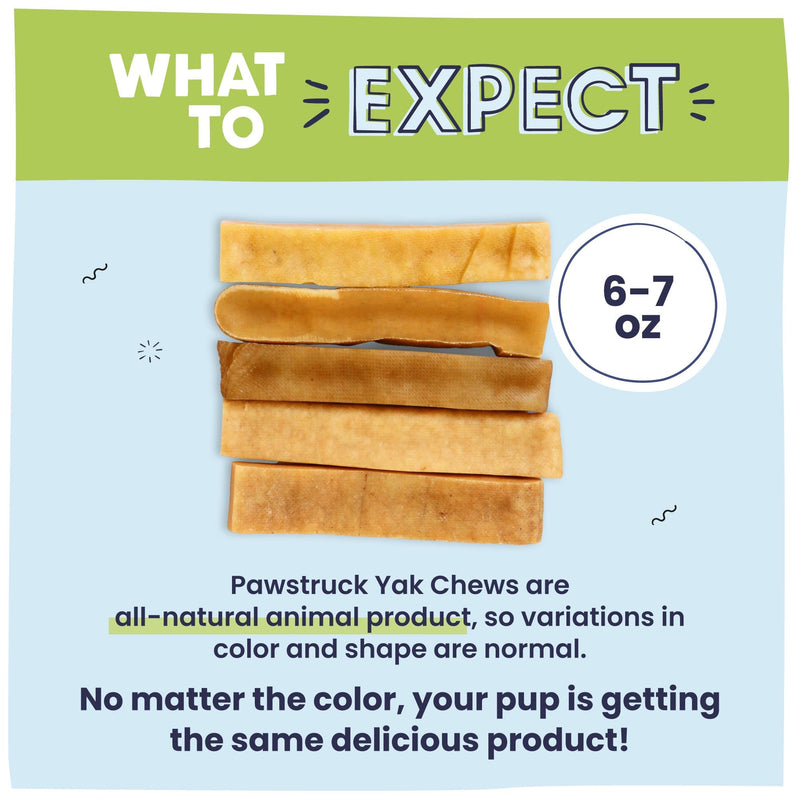 Pawstruck Large Himalayan Yak Dog Chew (6-7 oz) - Natural Yak & Cow Milk Cheese Long-Lasting Treat for Dog Chew Stick - 1 Count - Packaging May Vary (Pack of 2) 6-7 Ounce (Pack of 2)
