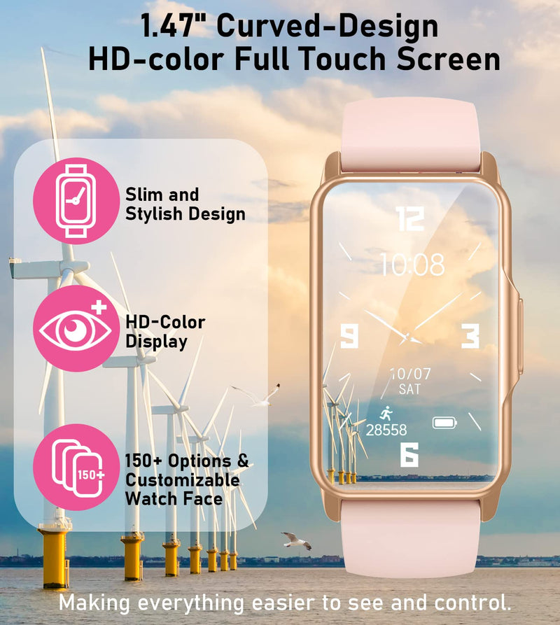 Fitness Tracker with Heart Rate Sleep Monitor Step Calorie Counter Pedometer