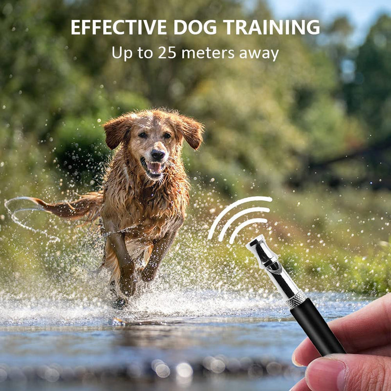 2 Pack Dog Whistle, Dog Whistle to Stop Barking Neighbors Dog, Adjustable Ultrasonic Silent Dog Whistle, Professional Recall Dog Training Whistle with Lanyard - BeesActive Australia