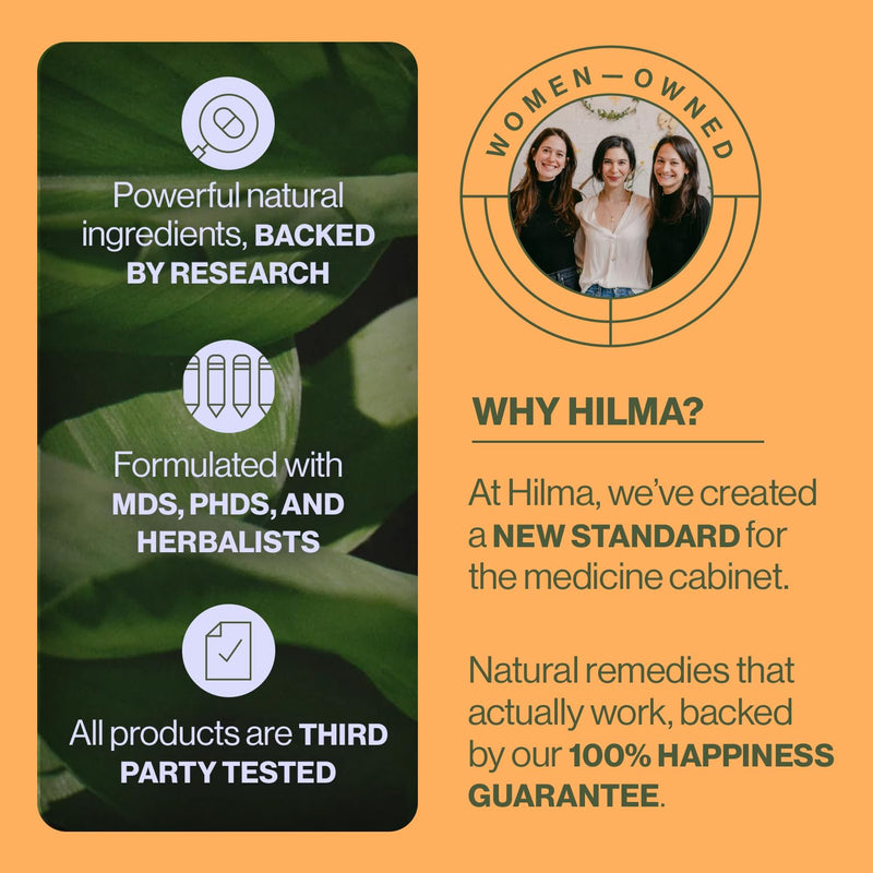 Hilma Elderberry Immune Support Supplement, 60 Vegan Gummies | Daily Natural Wellness Supplement, Clinically Proven Ingredients, With Vitamin C, Zinc, Antioxidants, Natural Berry Flavor