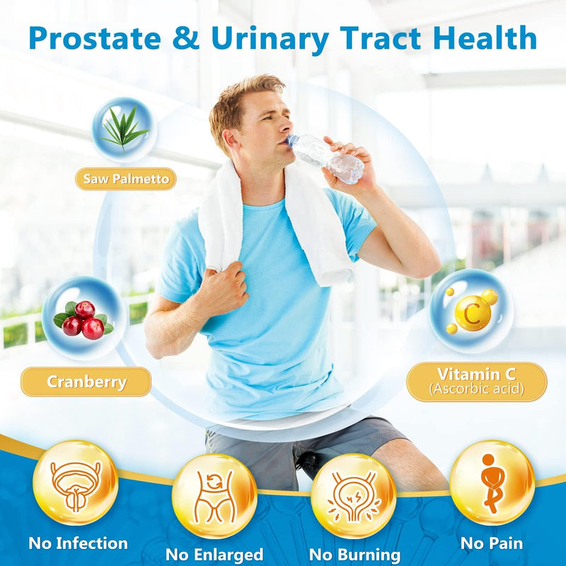 NATURE TARGET Probiotics for Men, 100 Billion CFUs, 90 Veggie Capsules | With Digestive Enzymes, Prebiotics, Saw Palmetto, and Cranberry for Prostate, Urinary Tract, and Digestive Health