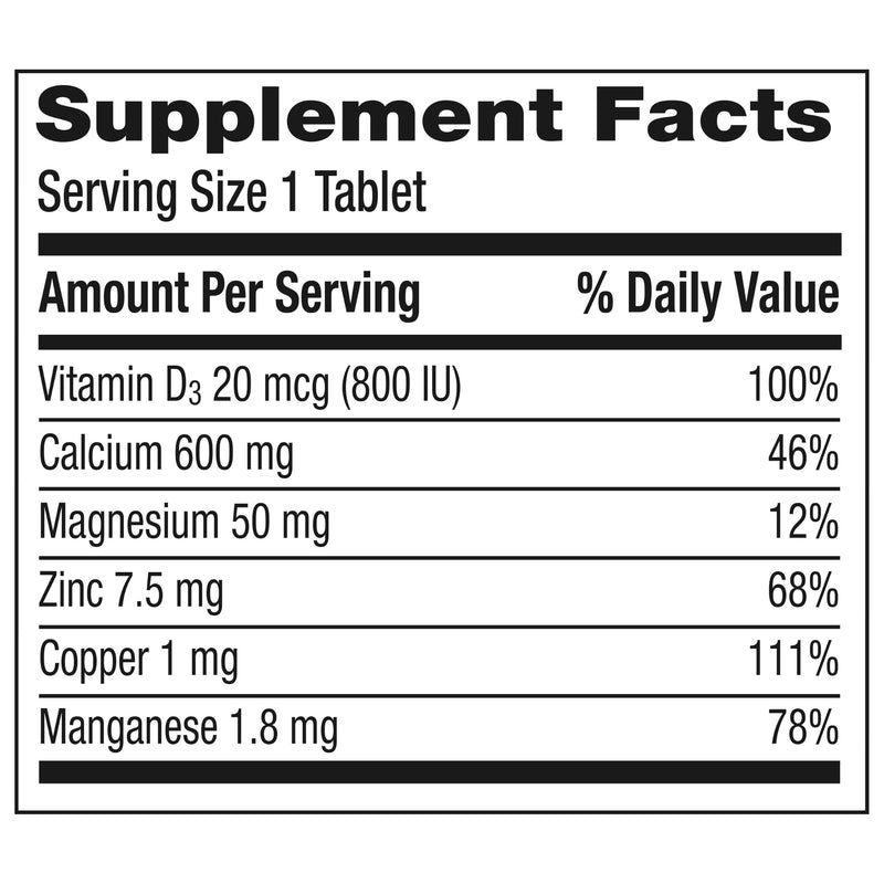 Caltrate 600 Plus D3 Vitamin D and Calcium Supplement Tablets, 120 Count | Highest Level of Vitamin D3, Maximizes Calcium Absorption to Support Strong Bones and Daily Function New 120 Count (Pack of 1)