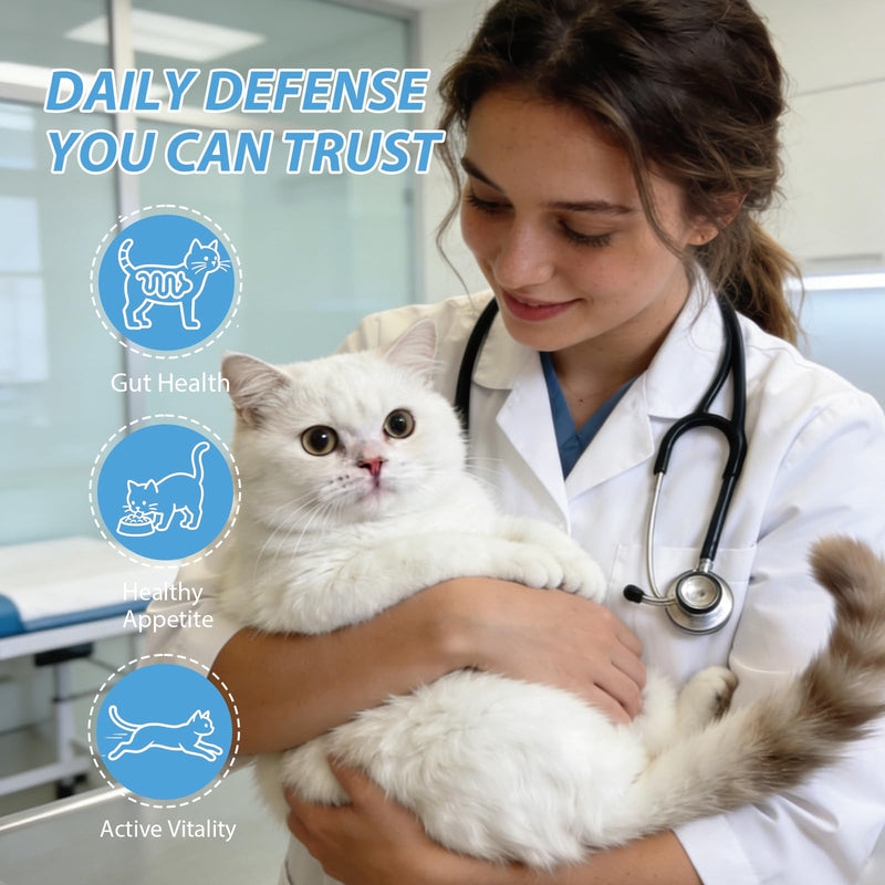 Fenbendazole Liquid Dewormer for Cats & Kittens, Treat Tapeworms, Roundworms & Hookworms - 4.06 oz, 120ml