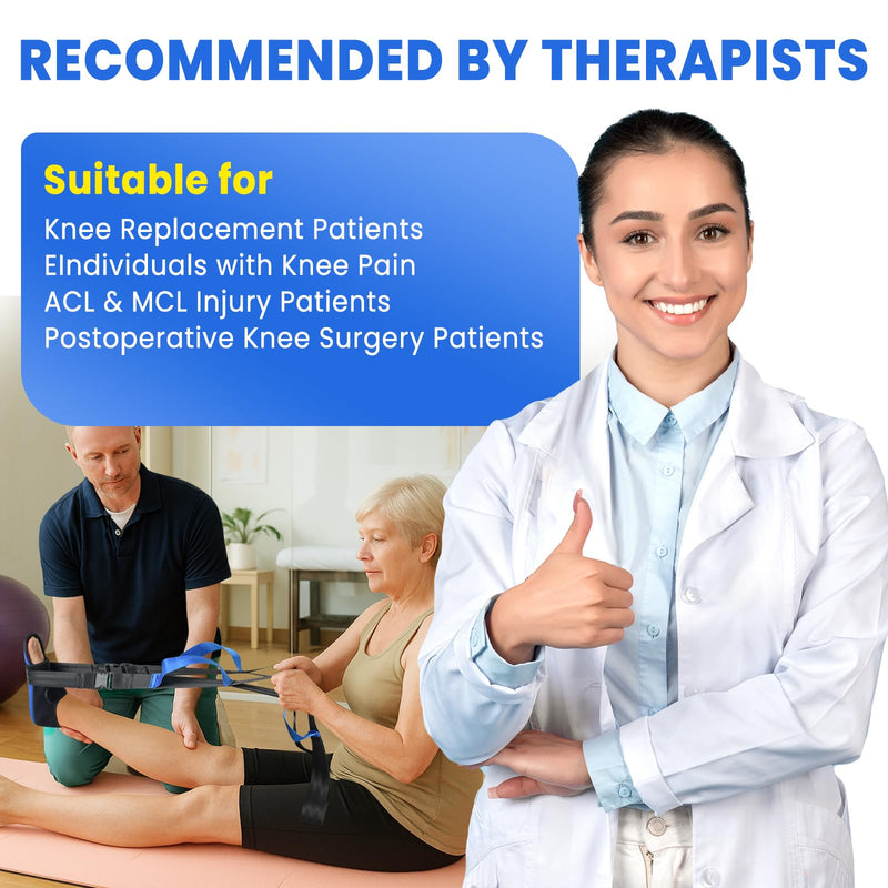 Knee Replacement Recovery Aids - Upgraded Knee Surgery Recovery Equipment, Knee Rehabilitation Equipment For ACL PCL MCL Knee Surgery, Improve Mobility And Flexibility For Knee Pain