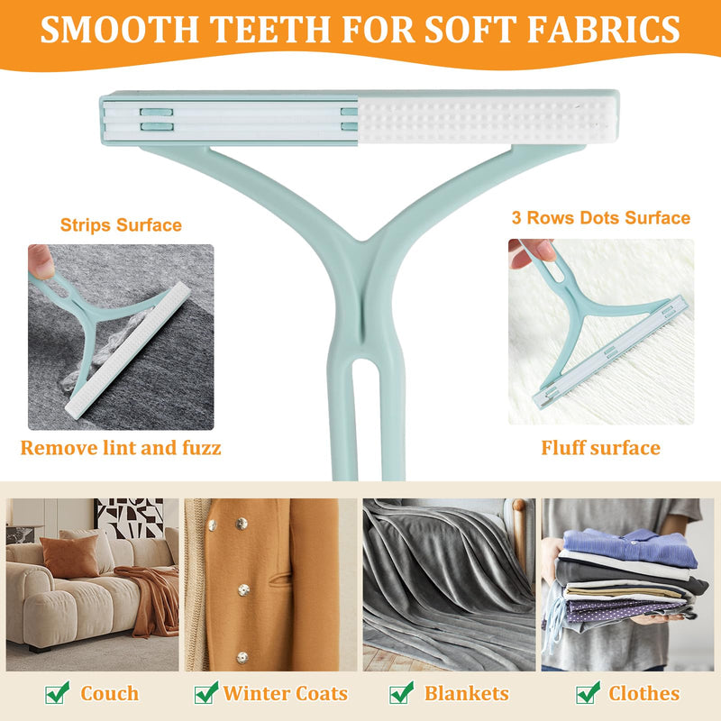 2 Packs Pro Set, 1 Buck Thick Metal Carpet Scraper Dog Hair Remover, Portable Carpet Brush Fabric Shaver for Furniture, Lint Couch Pilling Remover Shaver, Rug Heavy Duty Clothing Depiller Plastic - BeesActive Australia