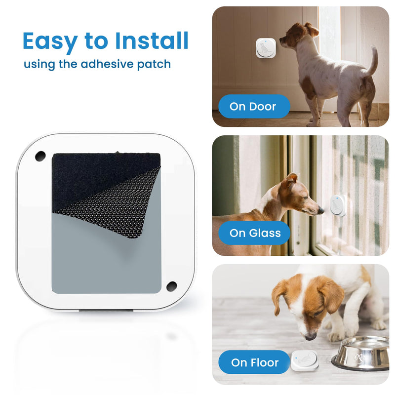 Dog Door Bell for Potty Training, Wireless Doggie Doorbell to Go Outside, Operating at 1000 Feet with Super-Light Touch Button, CD Quality Sound & 4 Notification Modes 1 receiver + 1 button - BeesActive Australia
