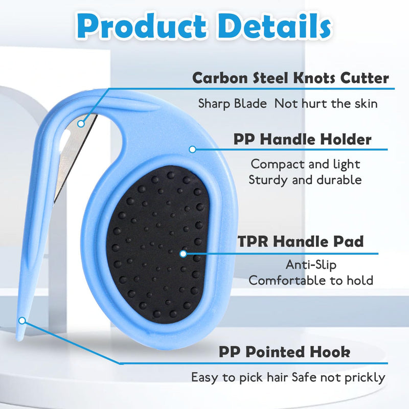 2 Pcs Pet Knotting Comb - 3 in 1 Grooming Tool for Cats and Dogs - Easy to Use - Removes Tangles and Knotted Hair - Suitable for All Pets - Professional Grooming at Home - BeesActive Australia