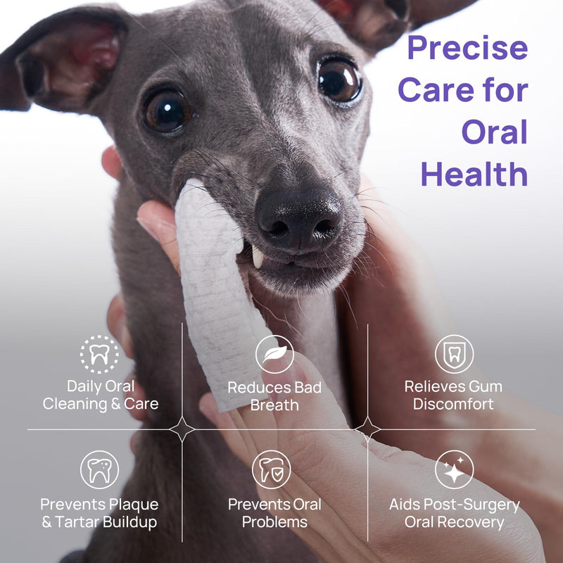 HICC PET Dog Dental Gel, Effective No-Brush Liquid Teeth Cleaner for Dogs and Cats, Helps Reduce Plaque & Tartar, Supports Daily Gum Comfort, 60ml, No More Bad Breath.