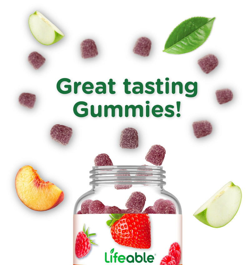Lifeable Cranberry Gummies for Kids | Great Tasting Cranberry Supplement | for Urinary Tract Health, Bladder & Digestive Support | Vegan and Non GMO Cranberries | 60 Count