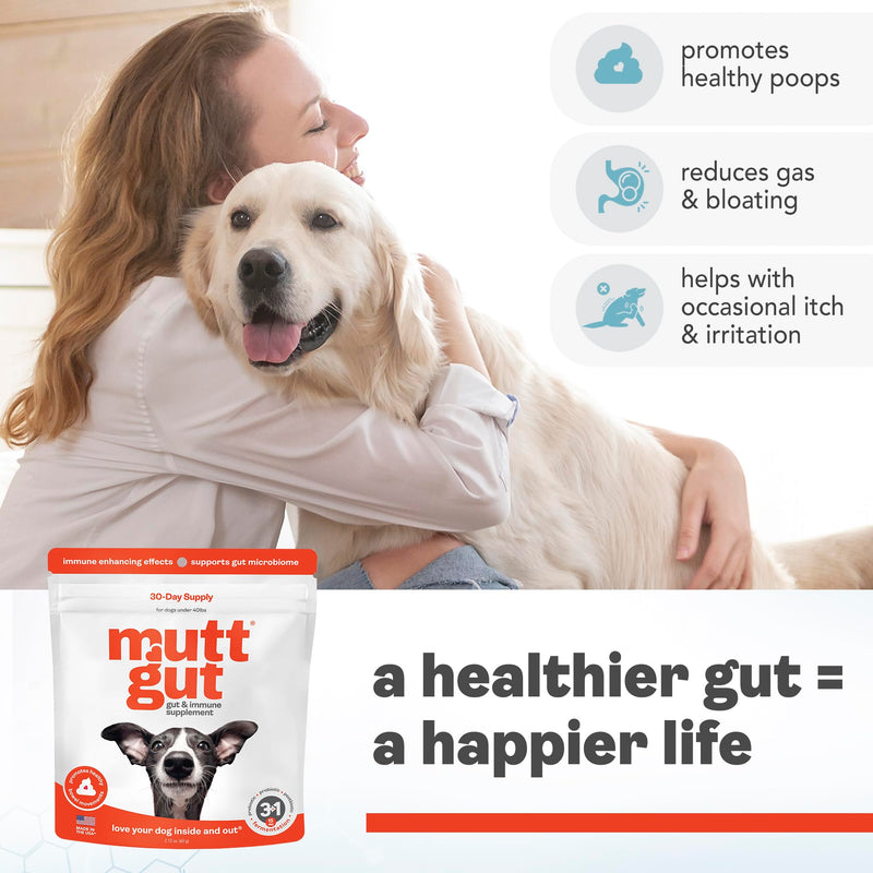 All-Natural 3-in-1 Dog Probiotic, Prebiotic, and Postbiotic Supplement Powder - Probiotics for Dogs with 135 Billion CFUs, Anti Diarrhea, Digestive Enzymes & Antioxidants (60g) 60g