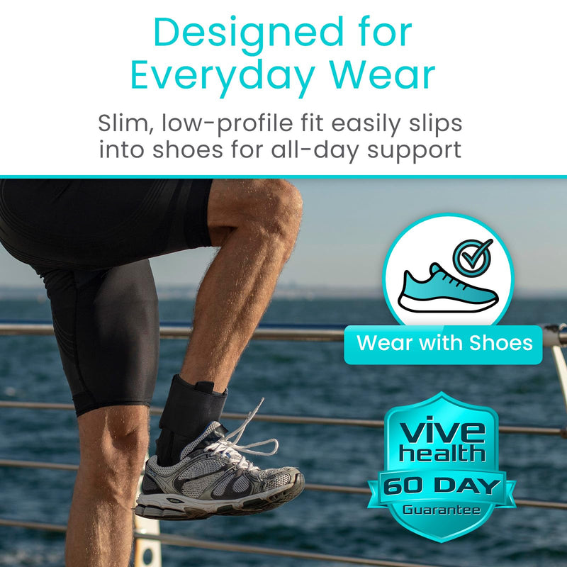 Vive Lace Up Ankle Brace for Women & Men - Compression Sleeve for Achilles Tendonitis, Sprains - Foot Support for Plantar Fasciitis - Adjustable Wrap (Large) Large - BeesActive Australia