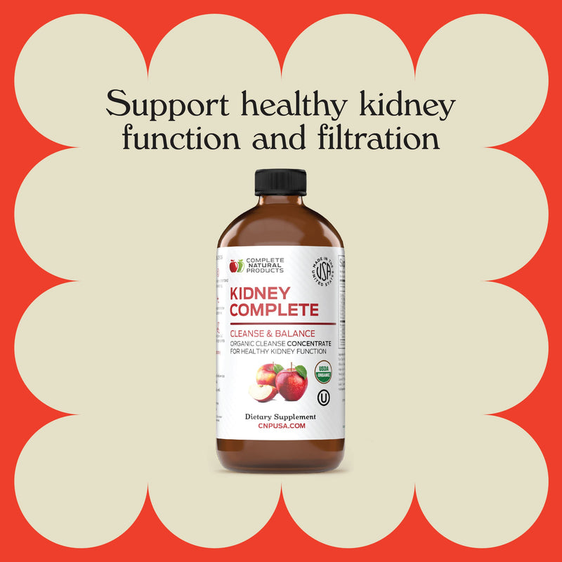 CNP | Kidney Complete Liquid 12oz - ACV Lemon, Chanca Piedra Cleanse Aid | Kidney support liquid with apple cider vinegar, lemon, chanca piedra, beet, citric acid and vitamin C for cleanse routines 12 Fl Oz (Pack of 1)