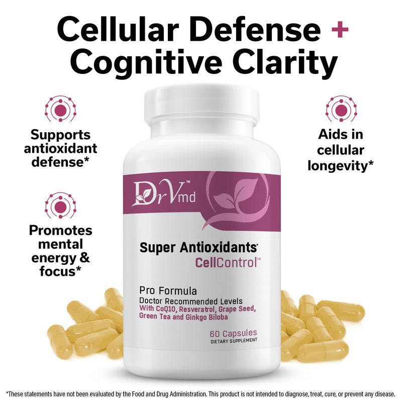 Cellular Defense & Energy Support by Dr. Vogel, MD – Resveratrol & CoQ10 (1 Month Supply) – Curcumin, Ginkgo, Quercetin – Cognitive Clarity & Daily Immune Support
