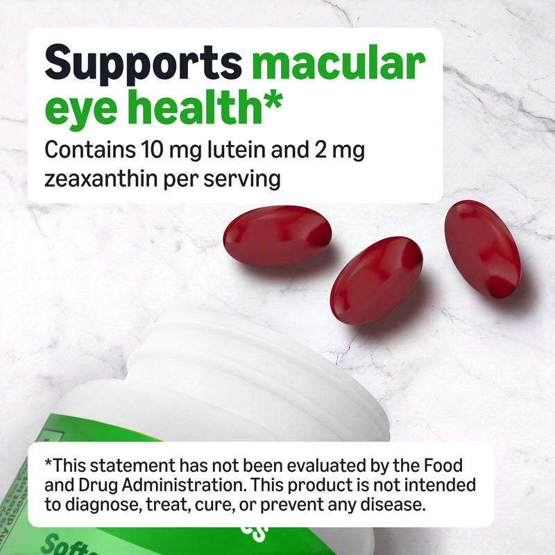 Amazon Basics Eye Vitamin and Mineral Supplement, AREDS 2 Formula with Lutein & Zeaxanthin, 120 Softgels 120 Count (Pack of 1)
