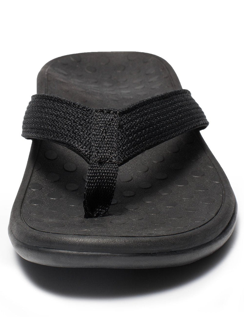 LLSOARSS Plantar Fasciitis Feet Sandal with Arch Support - Best Orthotic flip Flops for Flat Feet，Heel Pain- for Women 9 Black