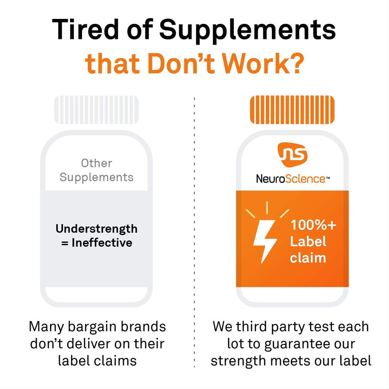 Neuroscience Focus DL Brain Supplement with L-Phenylalanine, 60 ct | Memory & Brain Health Capsules for PEA Production, Mental Clarity, and Catecholamine
