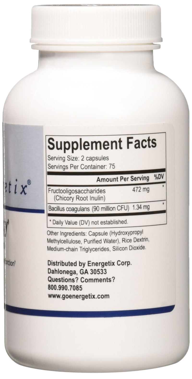 Flora Synergy - 150 Capsules by Energetix, White Flora Synergy - 150 Capsules by Energetix, White 150 Count (Pack of 1)