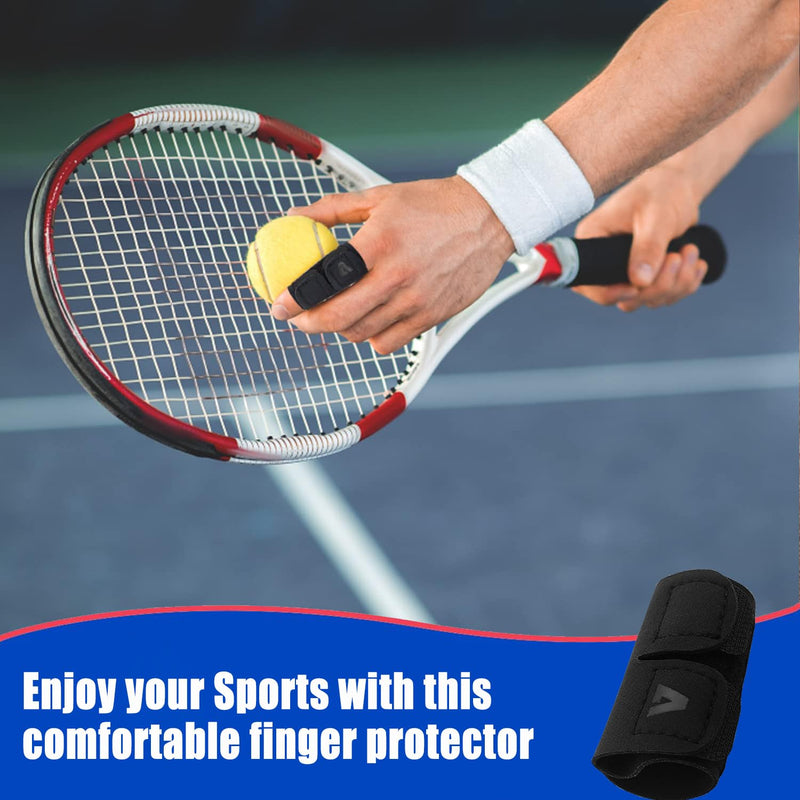 2 PCS Finger Splint Trigger Finger Brace Adjustable Finger Sleeve Buddy Wraps Compression Finger Support Mallet Finger Support for Arthritis Pain Sport Injuries (Single, L) Large Single - 2pcs - BeesActive Australia
