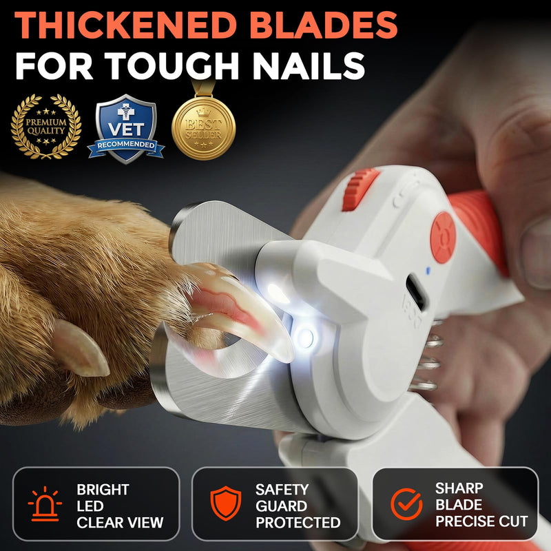 Dogs & Cats Nail Clippers with Light – Safety Guard Pet Nail Trimmer Reveals the Quick, Stainless Steel Blades, Beginner Friendly Grooming Tool for Home Use, Suitable for Small, Medium & Large Pets Blue - BeesActive Australia